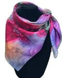 Foulard carré de soie  Grenadine